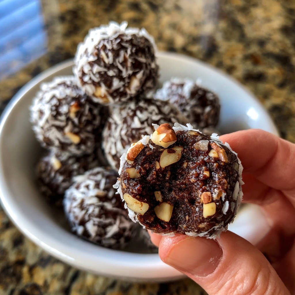 Chocolate Date Energy Balls