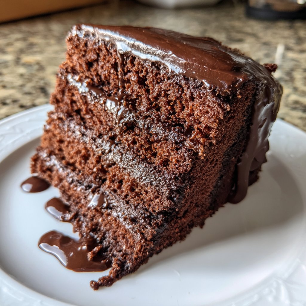 Chocolate Cake With Moist Cocoa Crumb