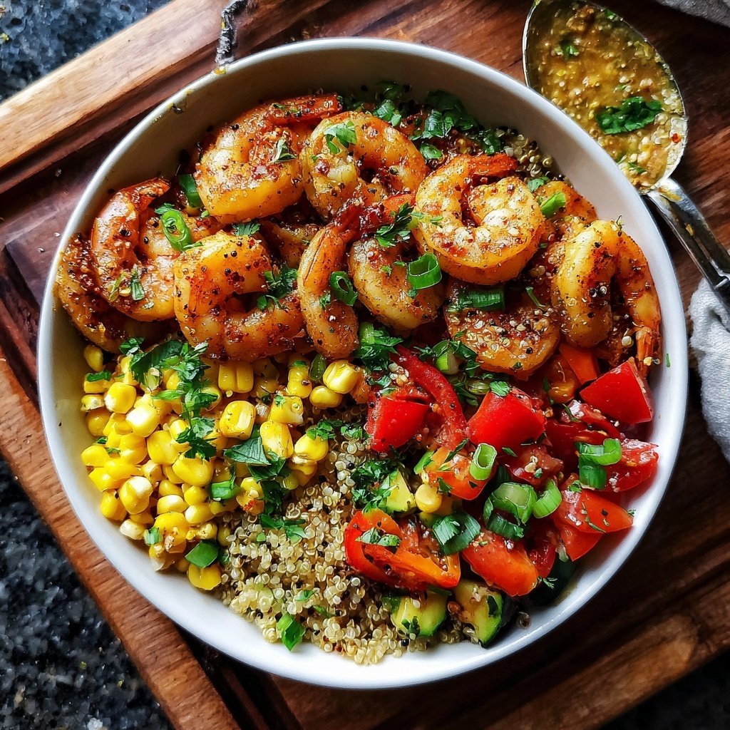 High Protein Shrimp Dinner Bowl