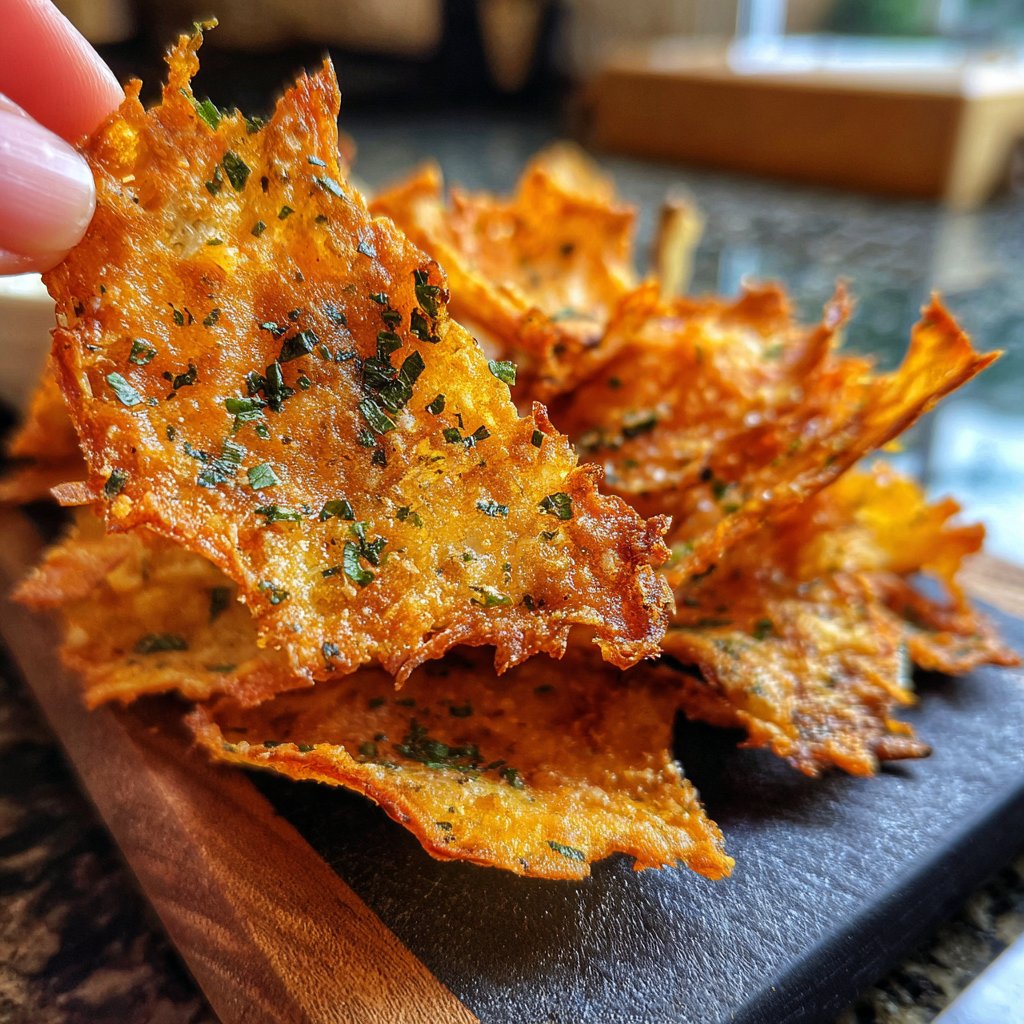 Crispy Eggplant Garlic Chips
