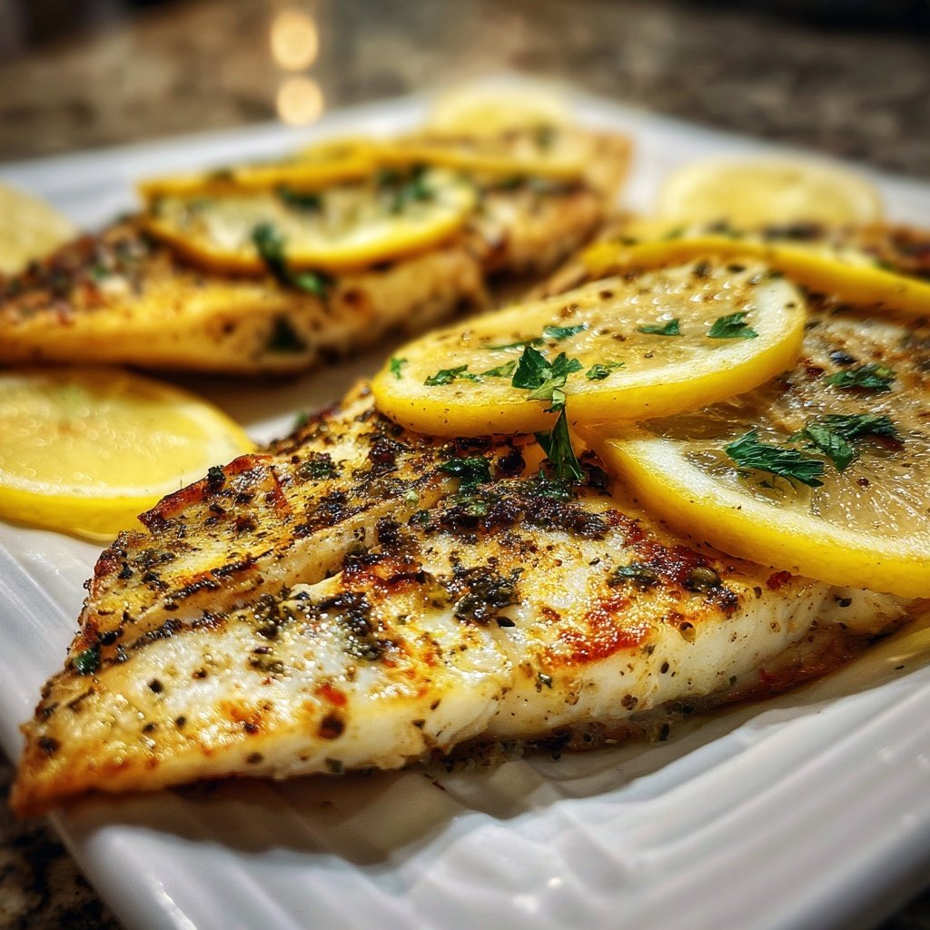 Healthy & Light Lemon Grilled Fish Plate
