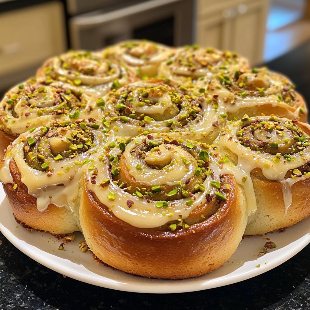 Perfect Pistachio Rolls with Cream Cheese Frosting
