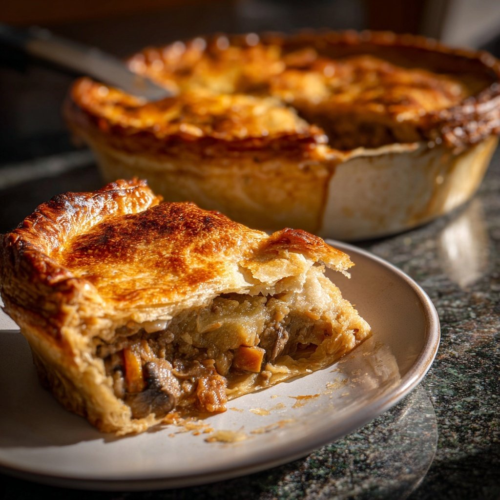 Comfort Food Beef and Mushroom Pot Pie